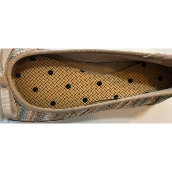 Women's Vera Wang Slip On Loafers Size 9M Multi Color Decorative Bow - Picture 6 of 8